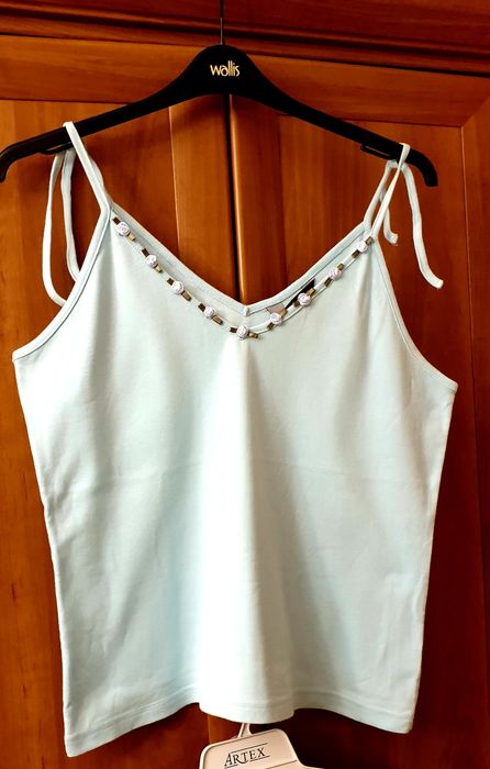 Koszulka z zawiązywanymi ramiączkami- wym.w opisie