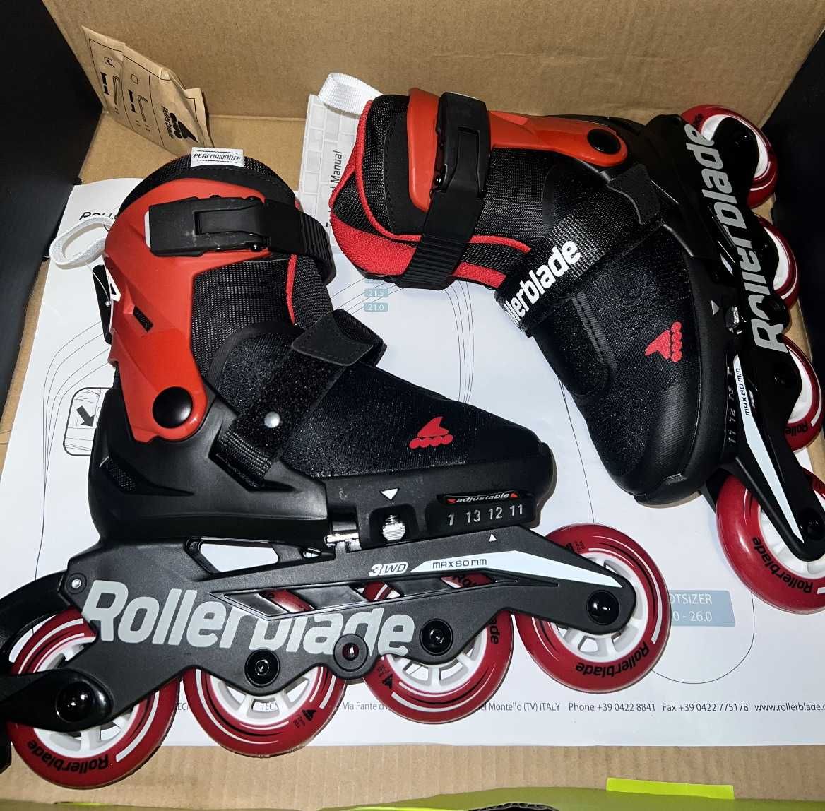 Детские ролики Rollerblade Microblade Free Black/Red