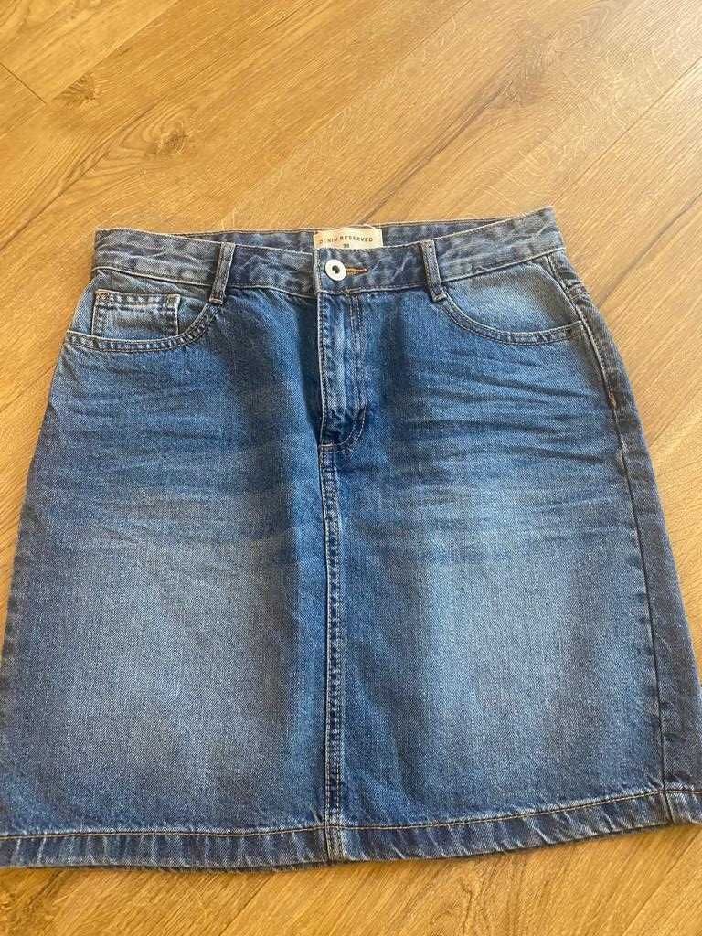 Spódnica jeans mini, Stan idealny, Spódniczka Rozmiar 38