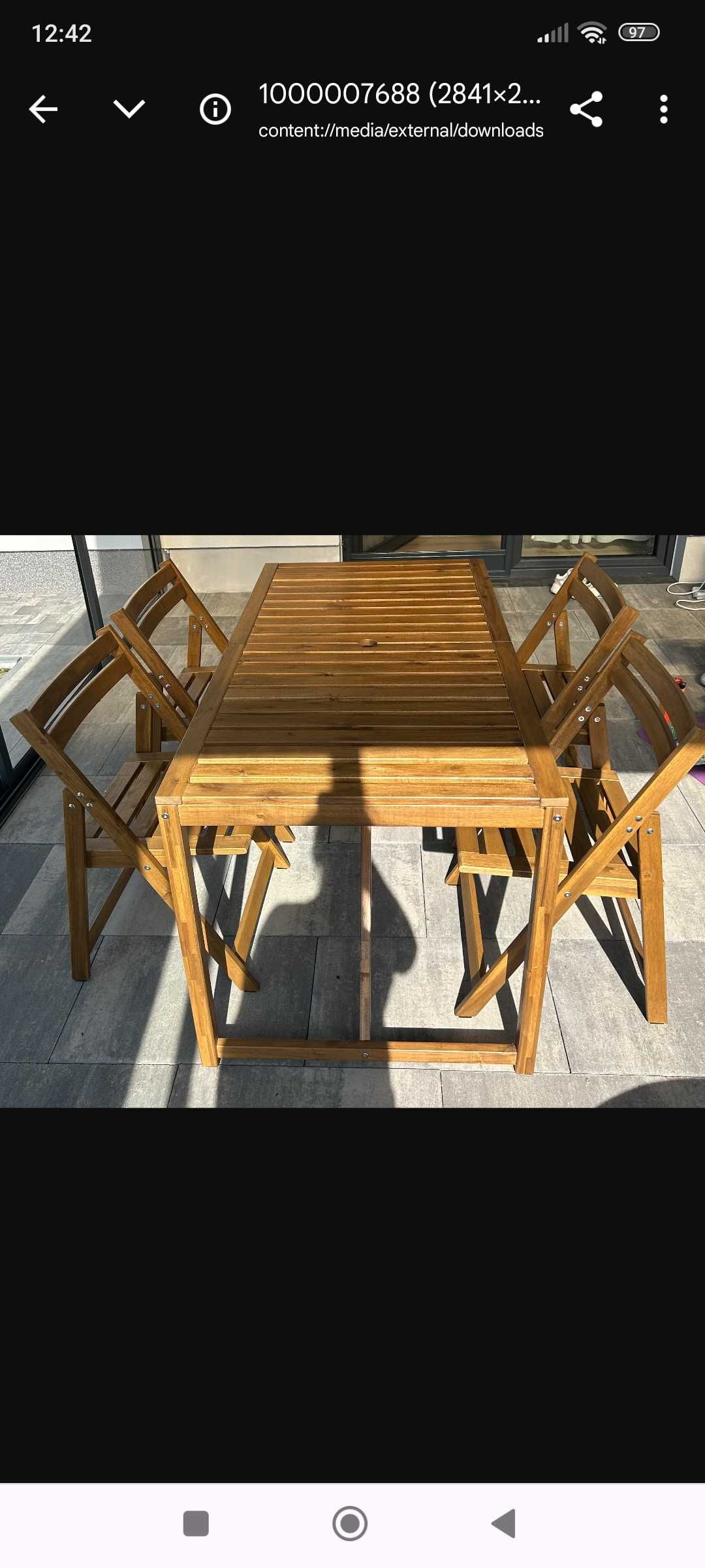 Stół + 4 krzesła IKEA
