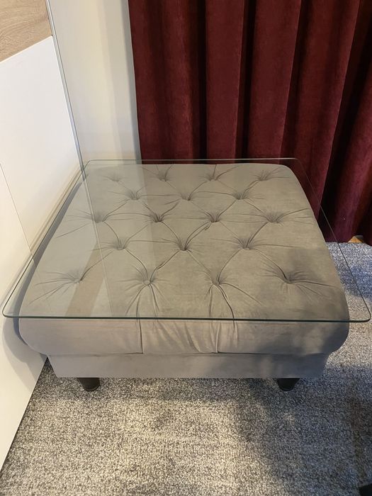 Pufa stolik Cupido BRW szara