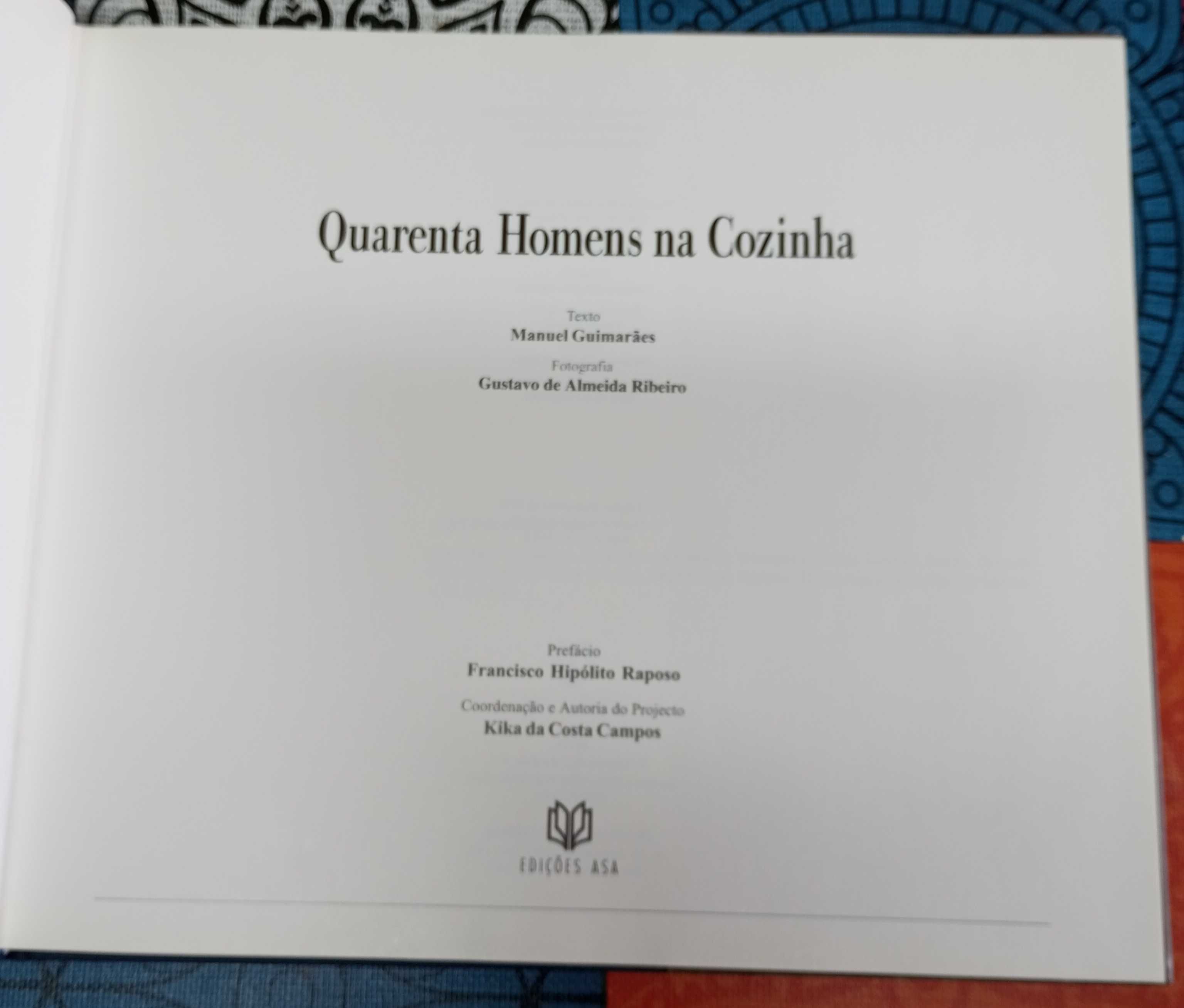 Livro Quarenta Homens na Cozinha