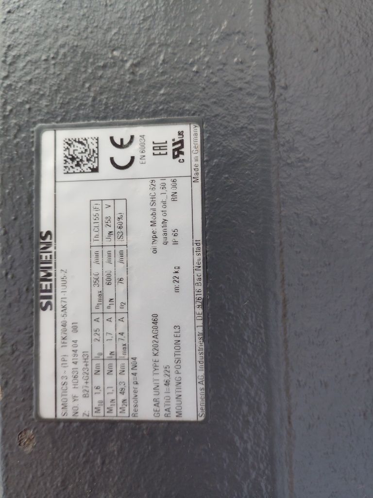 Siemens dane na zdjęciu