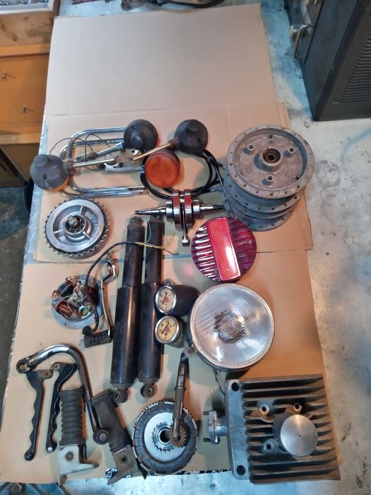 Simson  części tanio liczniki,lampy, cylinder , wał