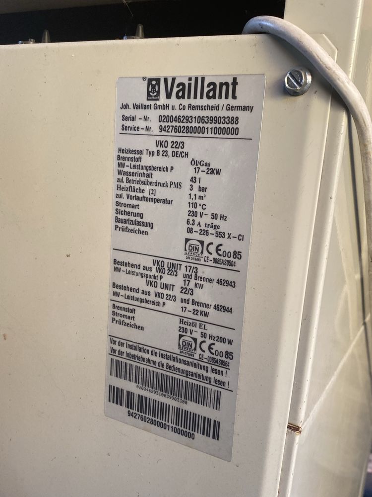 piec olejowy VAILLANT