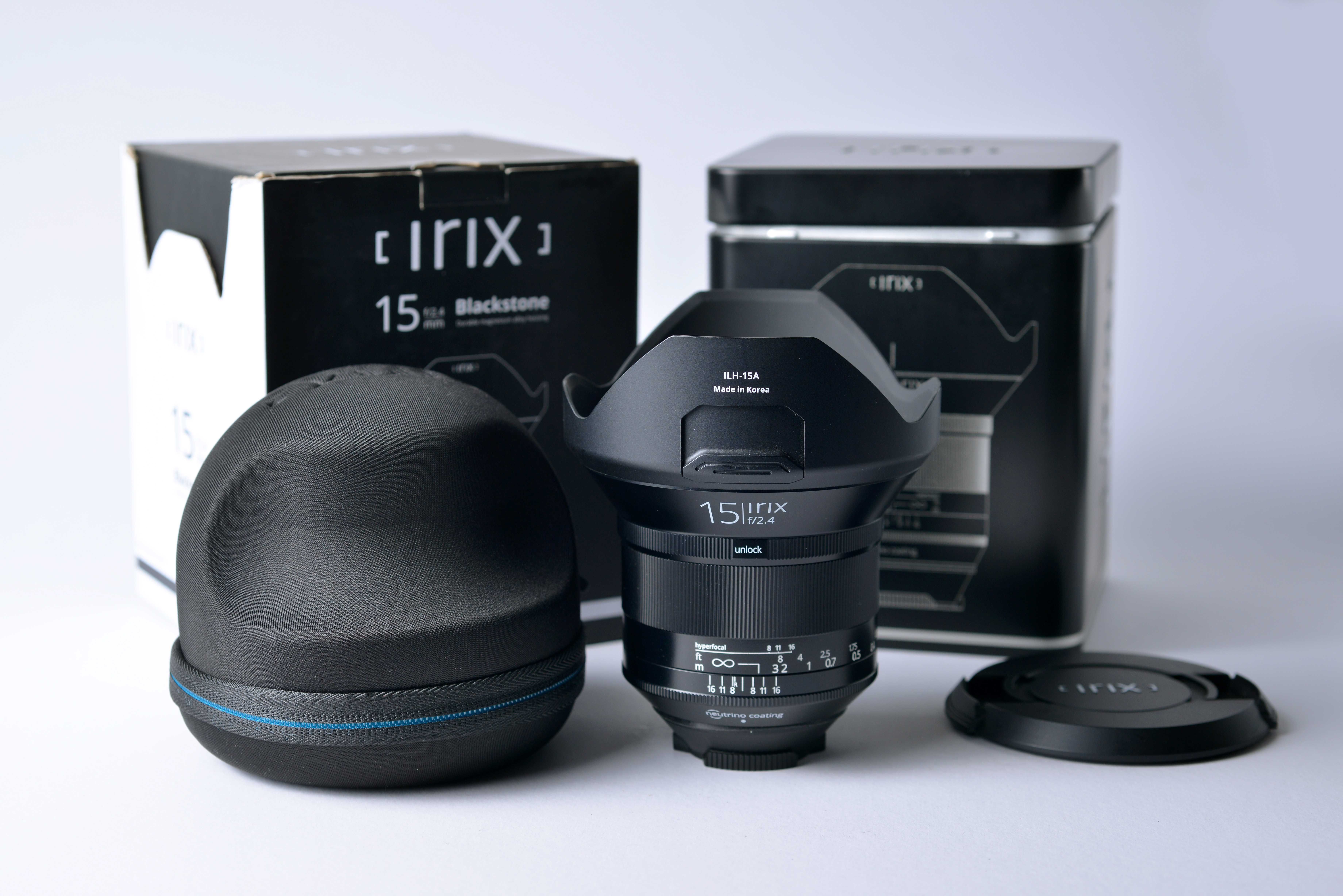 Lente Irix 15mm f 2.4 Blackstone para Nikon+ filtro ND 1000 95mm