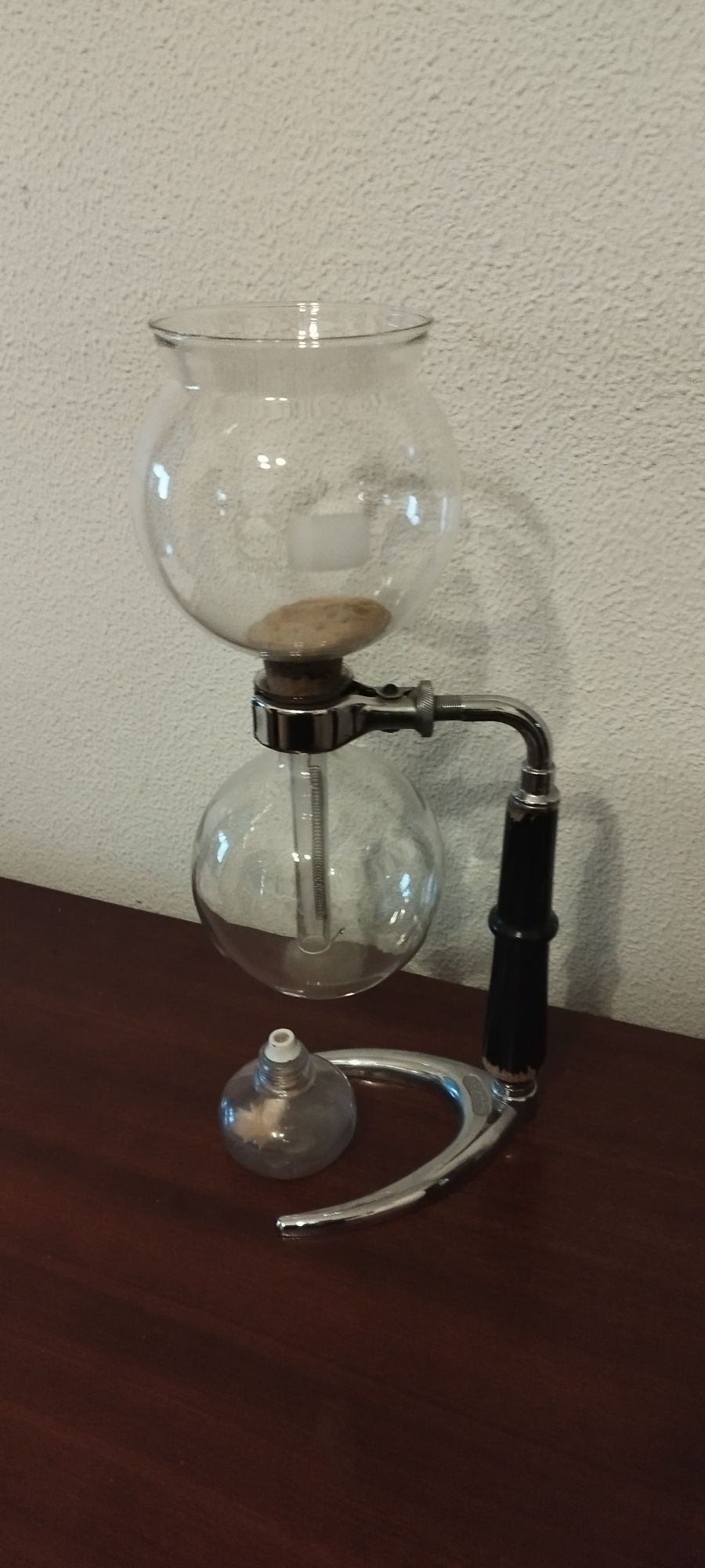 Máquina café balão vidro