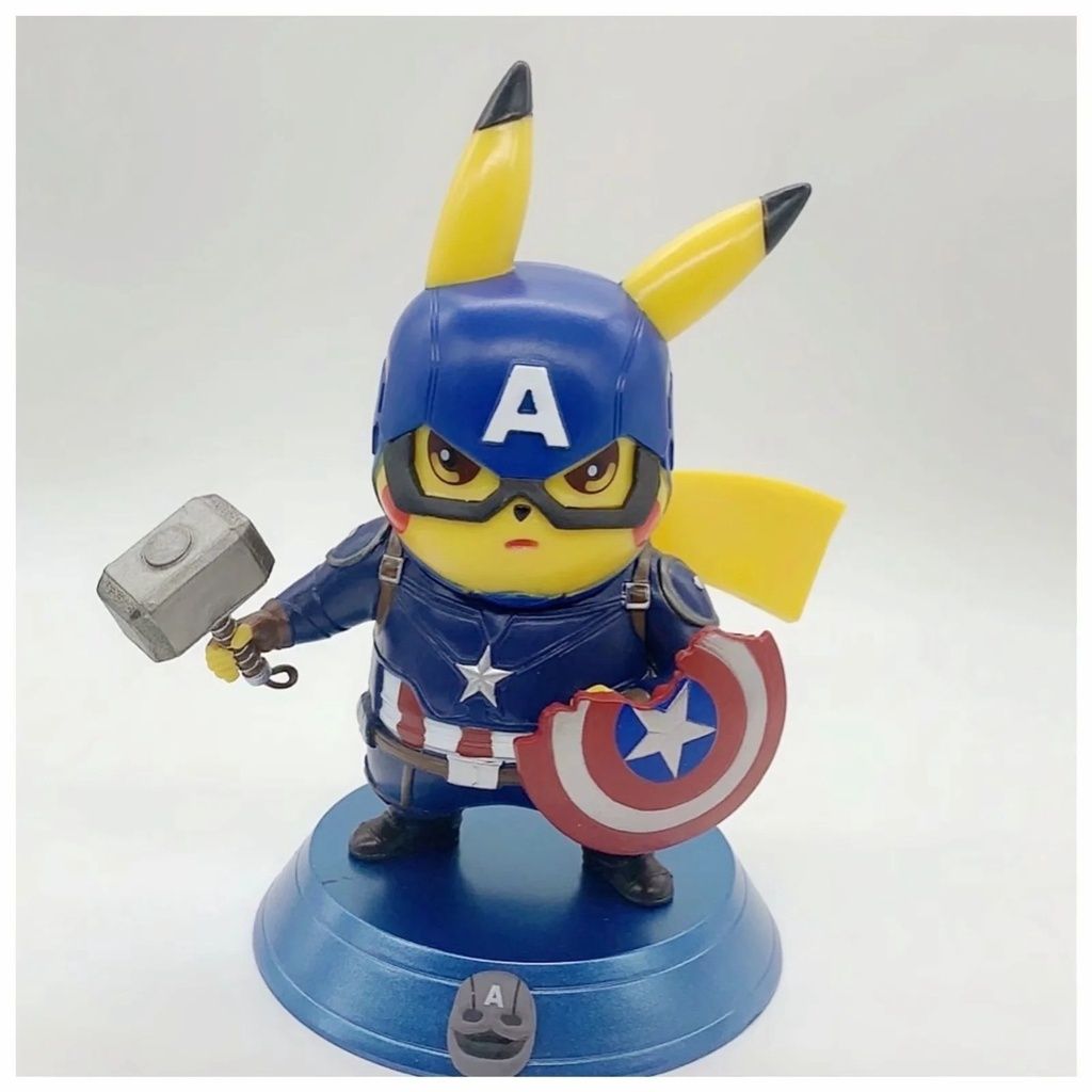 Figurka Pokemon Pikachu Avengers Kapitan Ameryka