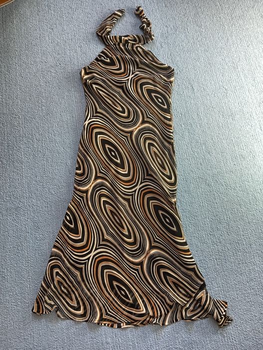 Vestido castanho e preto da Zara (n.36)