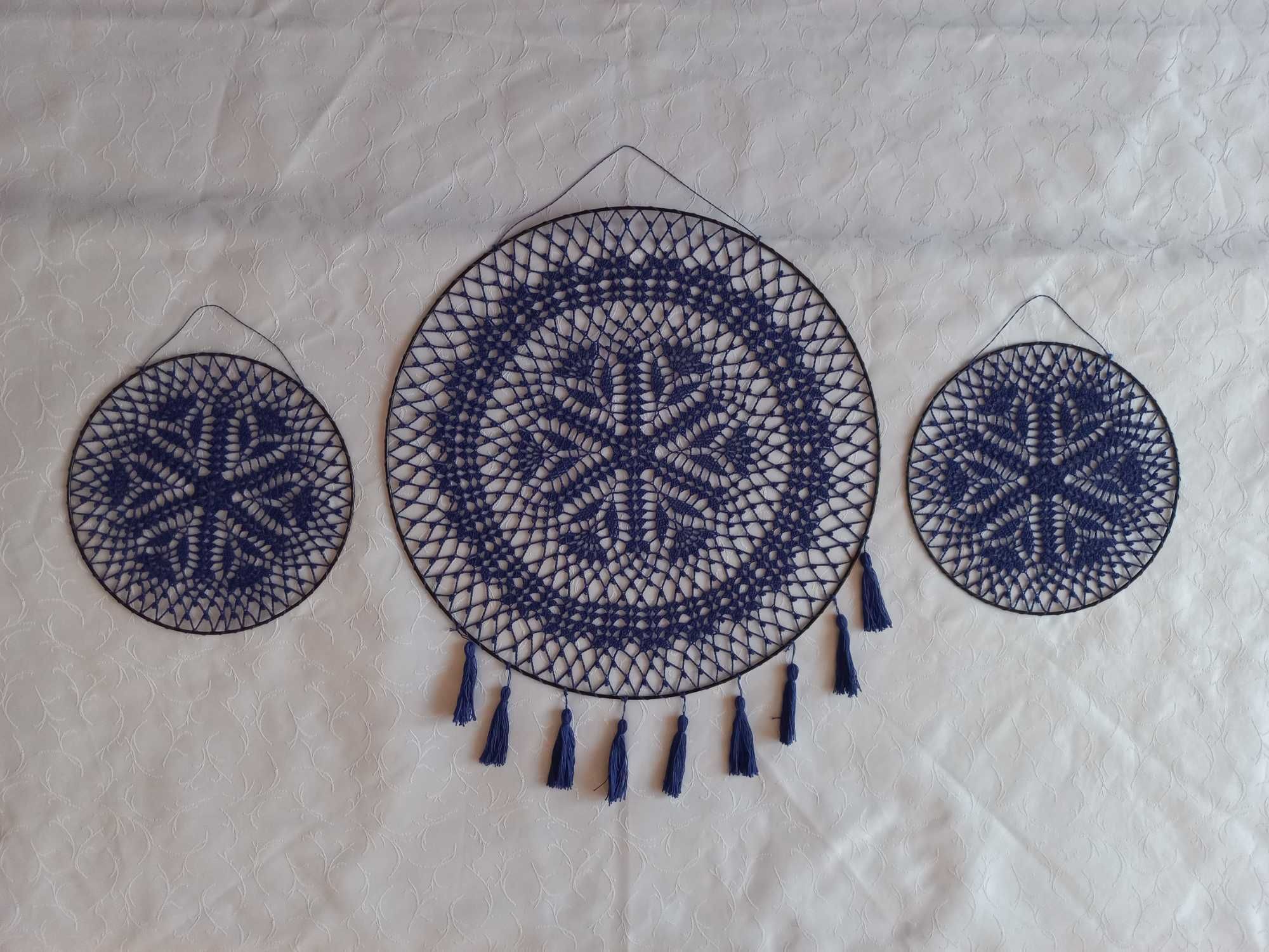 Łapacz snów Mandala Niebieska 45 i 25 cm PREZENT