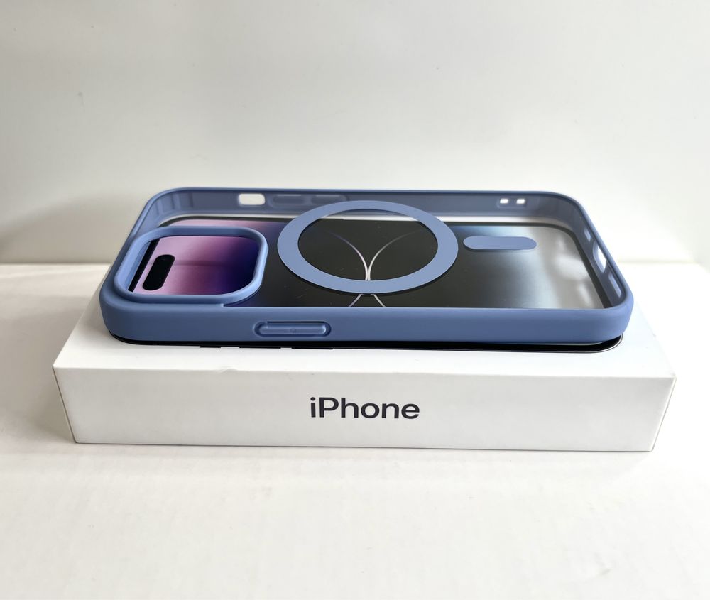 Чехол iPhone 15 Pro natural titanium MagSafe, 14 pro grey, не желтеет