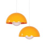 Para duńskich vintage lamp z lat 60-tych