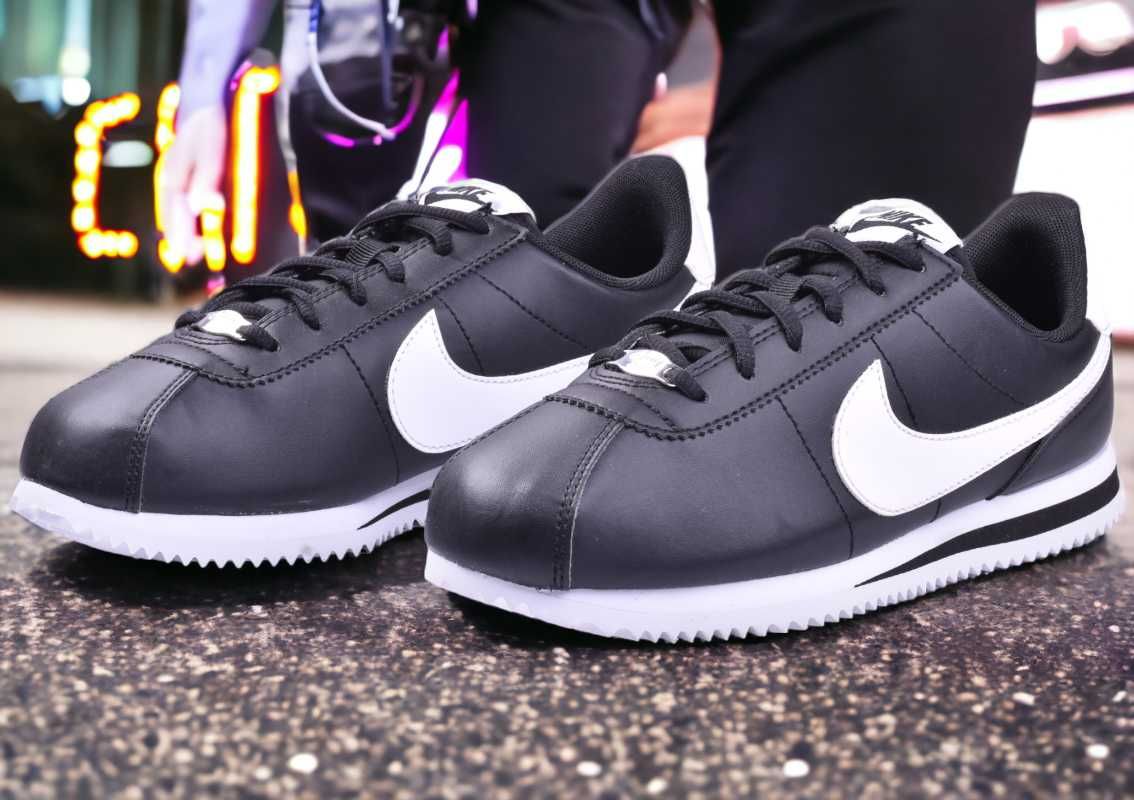 Buty Damskie Nike Cortez Czarne Nowe r 38,5 - 24 cm Szybka Wysyłka