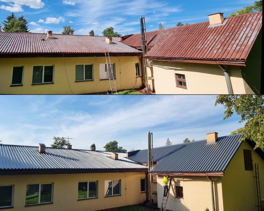 Malowanie impregnacja dachów mycie kostki elewacji