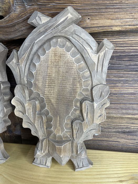 Deska pod poroże koiołka bejcowana malowana drewniana