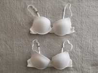 Nowy outlet zestaw 2 sztuki 2 pak stanik biustonosz Skiny 80B push up