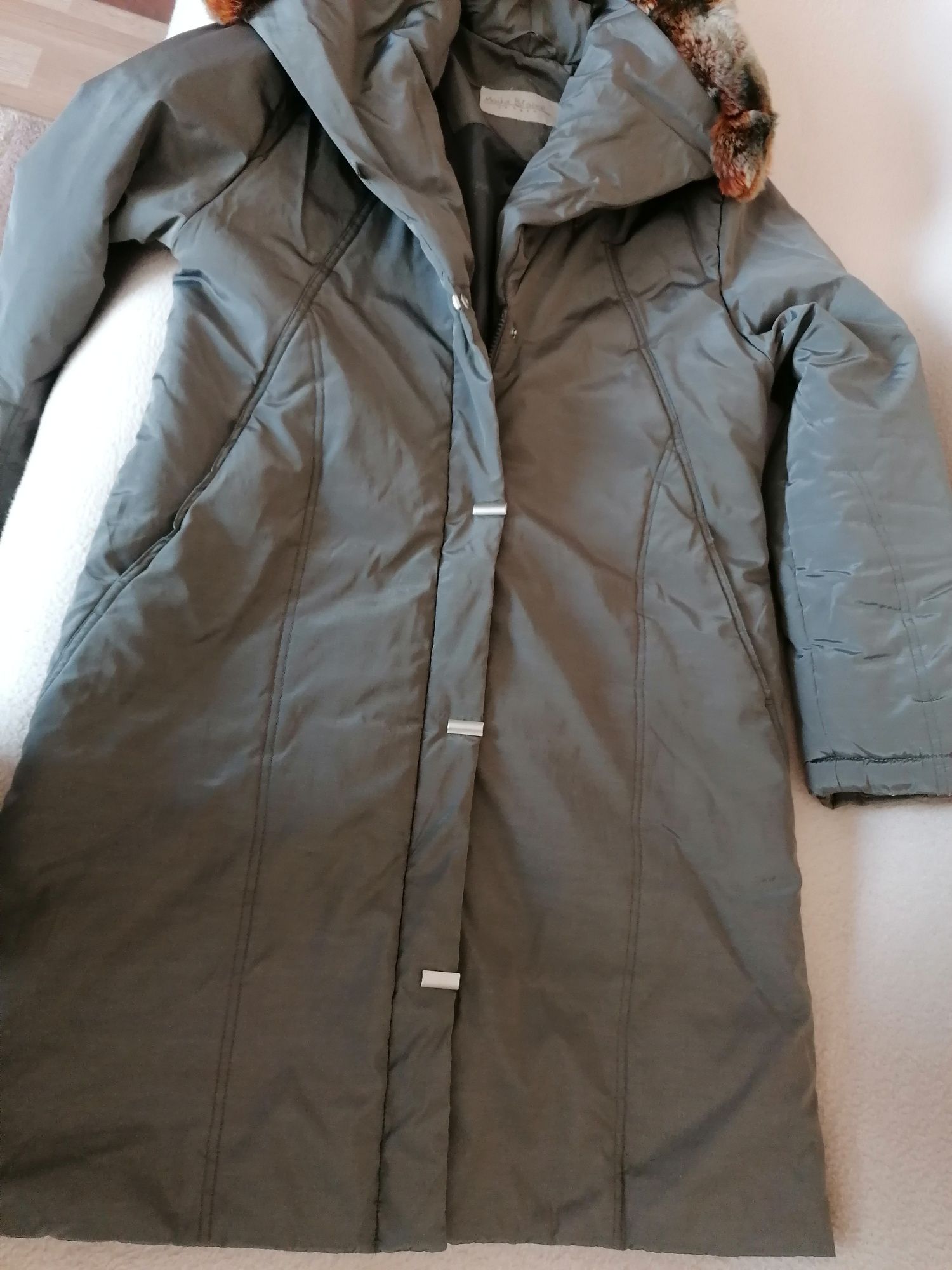 Puchowy płaszcz  MARIA BLAND 40 - elegancki - nie jakaś zwykła kurtka