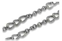 Śliczny Łańcuszek z białego złota 14k 585 cc073w W