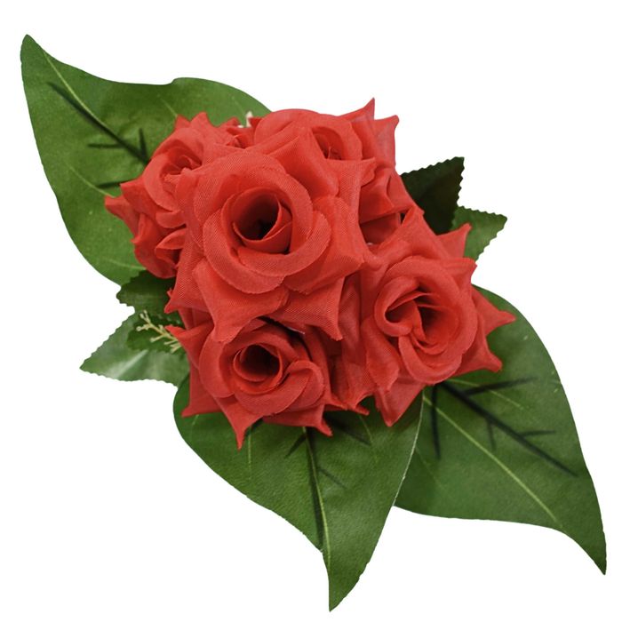 BUKIET RÓŻ Różyczki w bukiecie Sztuczne Kwiaty Na Piku Do Wazonu