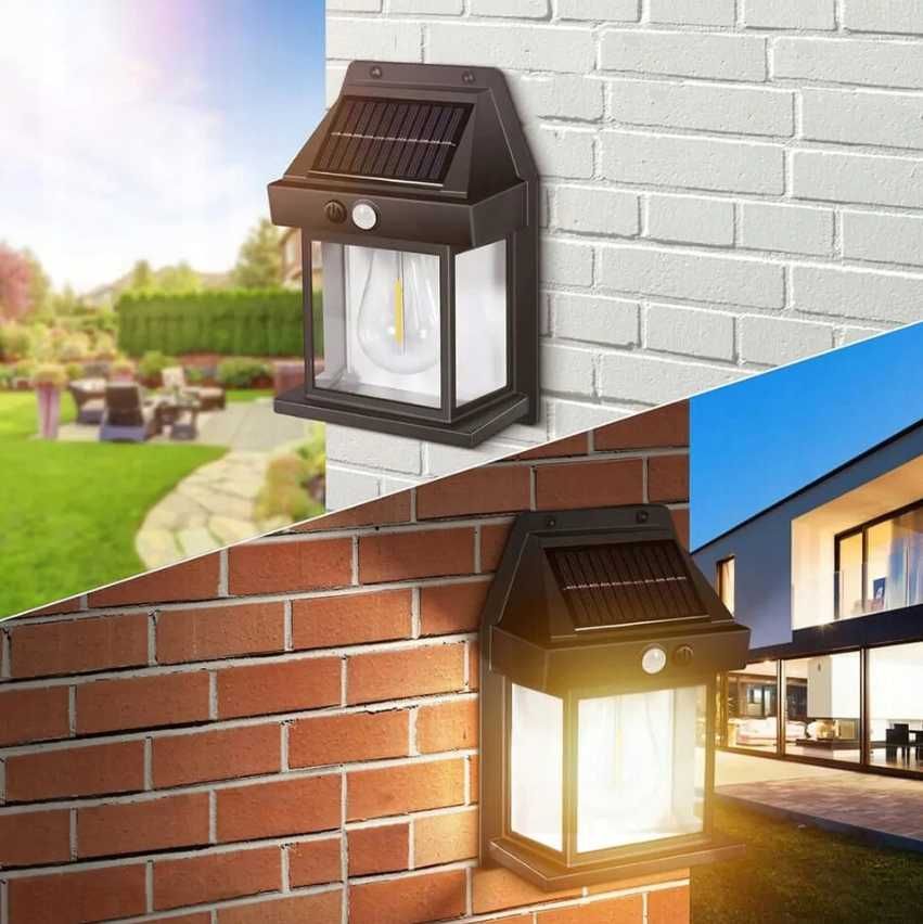 LAMPA ELEWACYJNA Solarna LED Elegancka i Mocna Darmowy Prąd Ze słońca