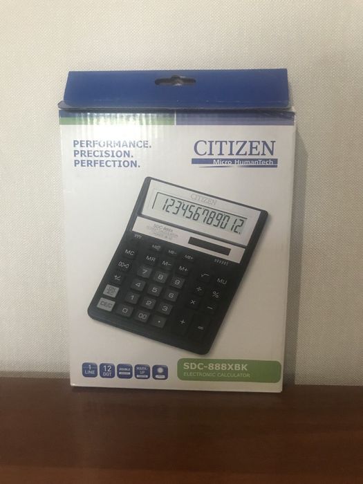 Калькулятор Citizen SDC-888XBK чорний 12 розряд