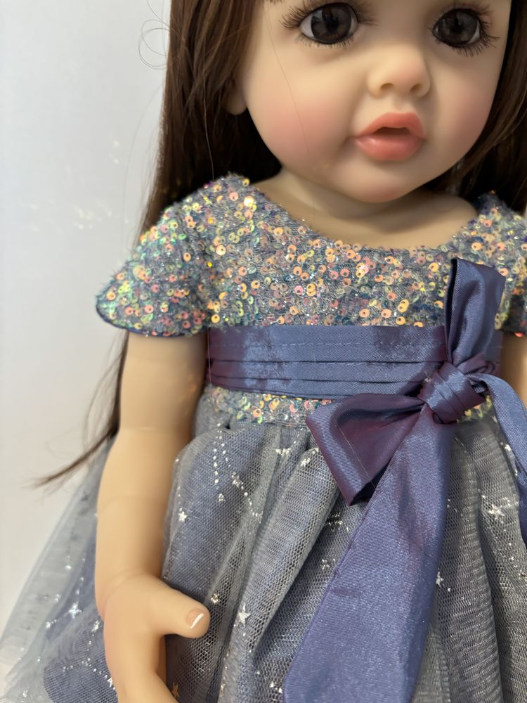 Lalka Reborn Princess Betty długie włosy w sukience