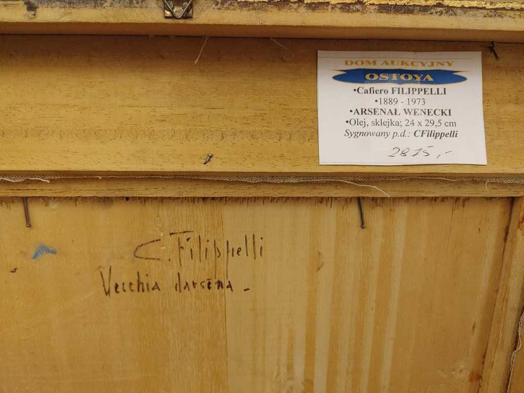 Obraz Cafiero Filippelli - Arsenał Wenecki - CERTYFIKAT
