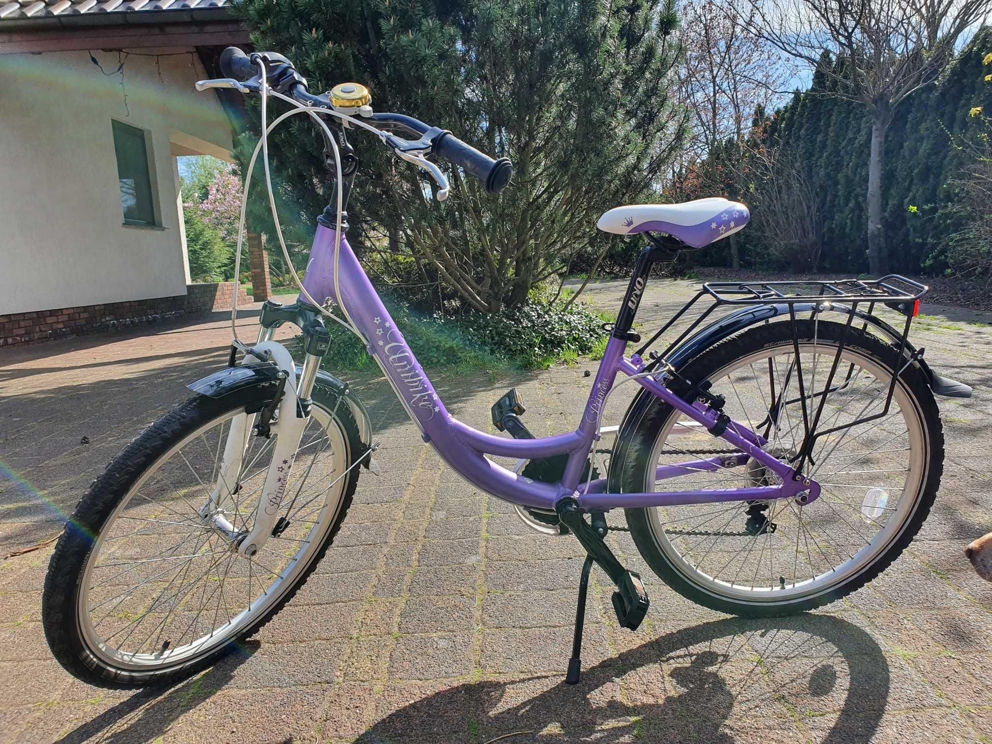 Rower DZIEWCZĘCY  Unibike Princess  foletowy