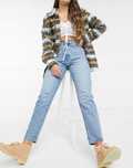 Dr. denim Jeansy Wysoki Stan Mom Jeans Retro xxs 32