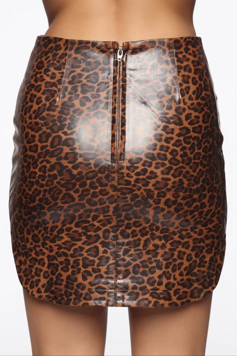 Спідниця лео з екошкіри