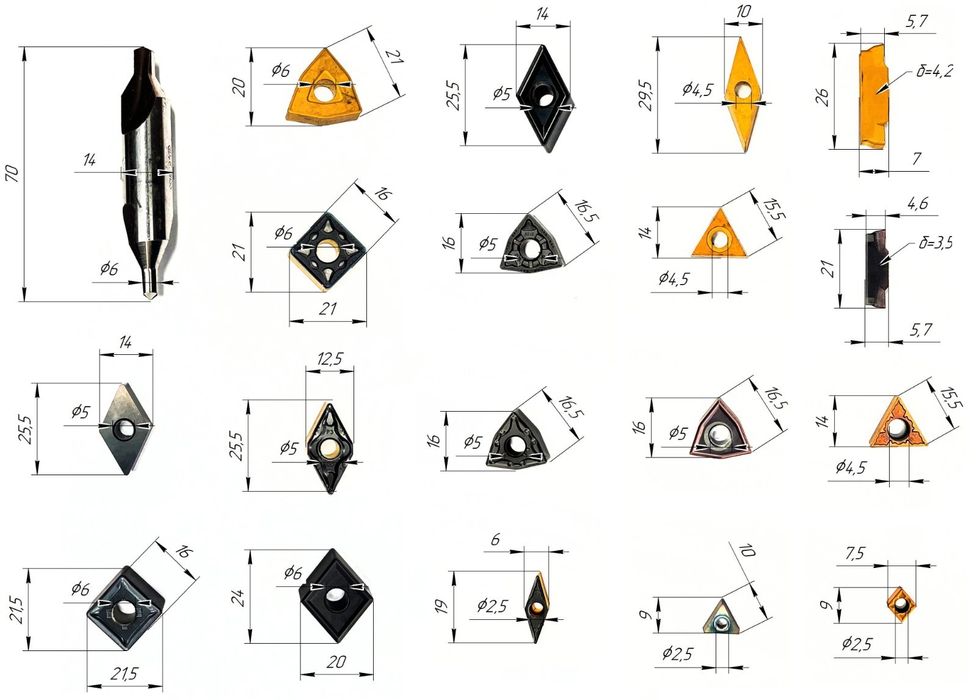 Твердосплавні пластини на різці