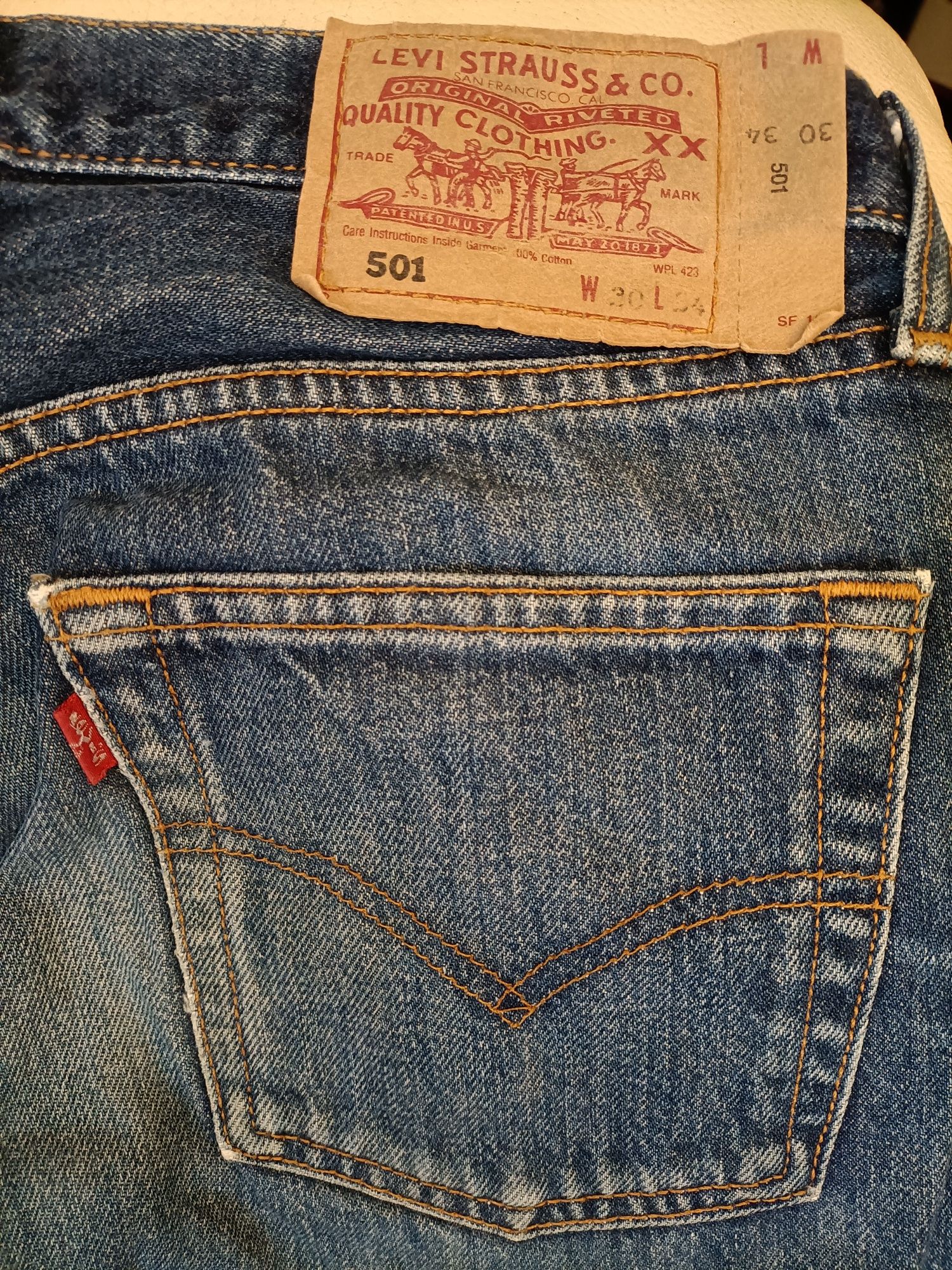 Calças de Ganga Levi's 501 Originais W31 L34