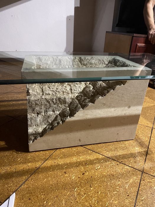 Stolik kawowy z szyba