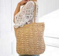 Torebka Boho shopper z zamkiem