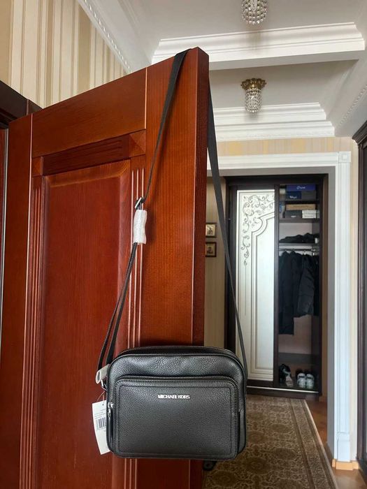 Сумка мужская через плечо Michael Kors натуральная кожа