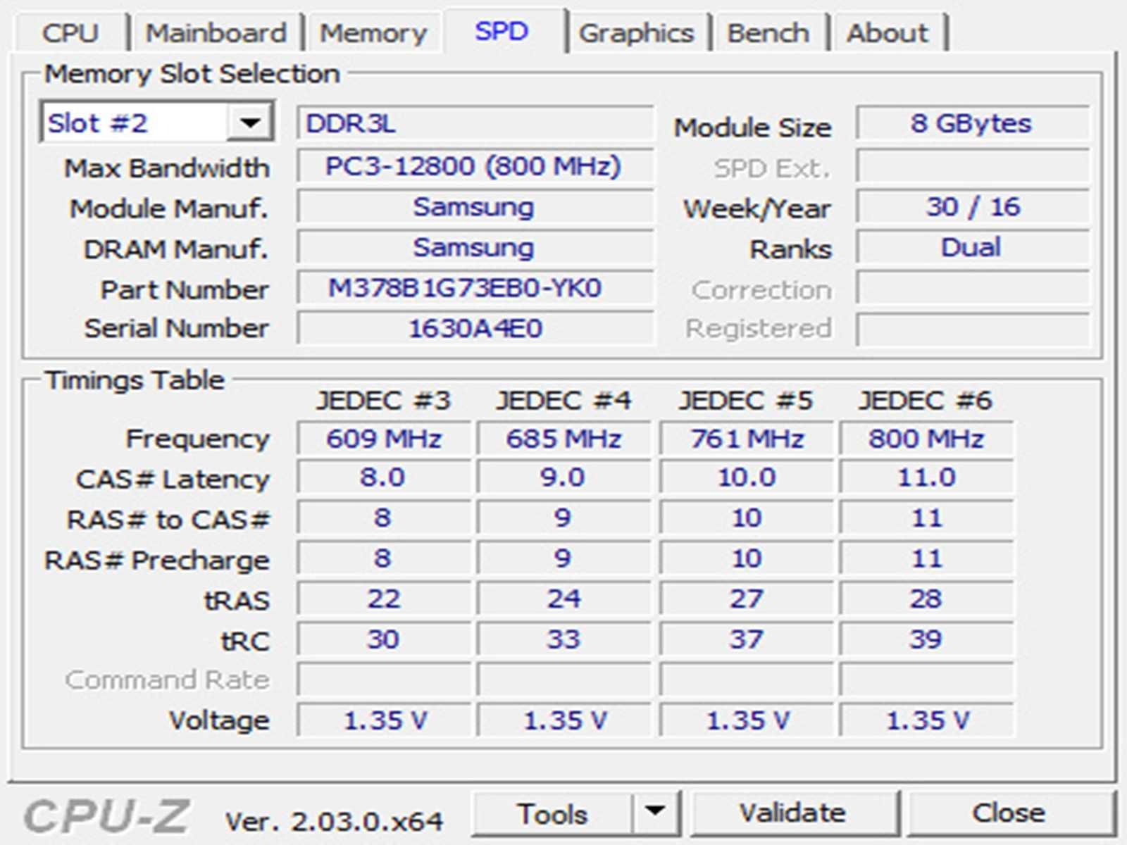 DDR3 8GB Samsung 12800 L -Komputer
