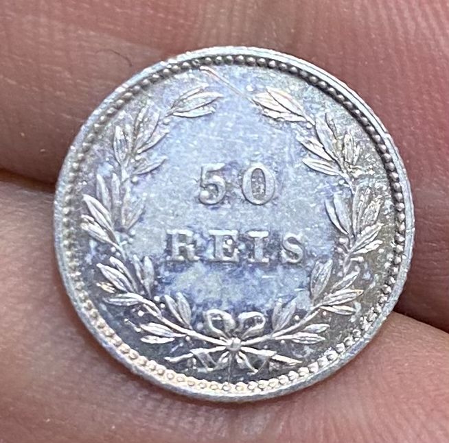 Moeda 50 Reis D LUIS I - 1879