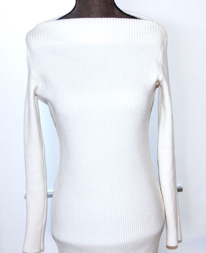 lavard biała sukienka sweter bluzka s 36