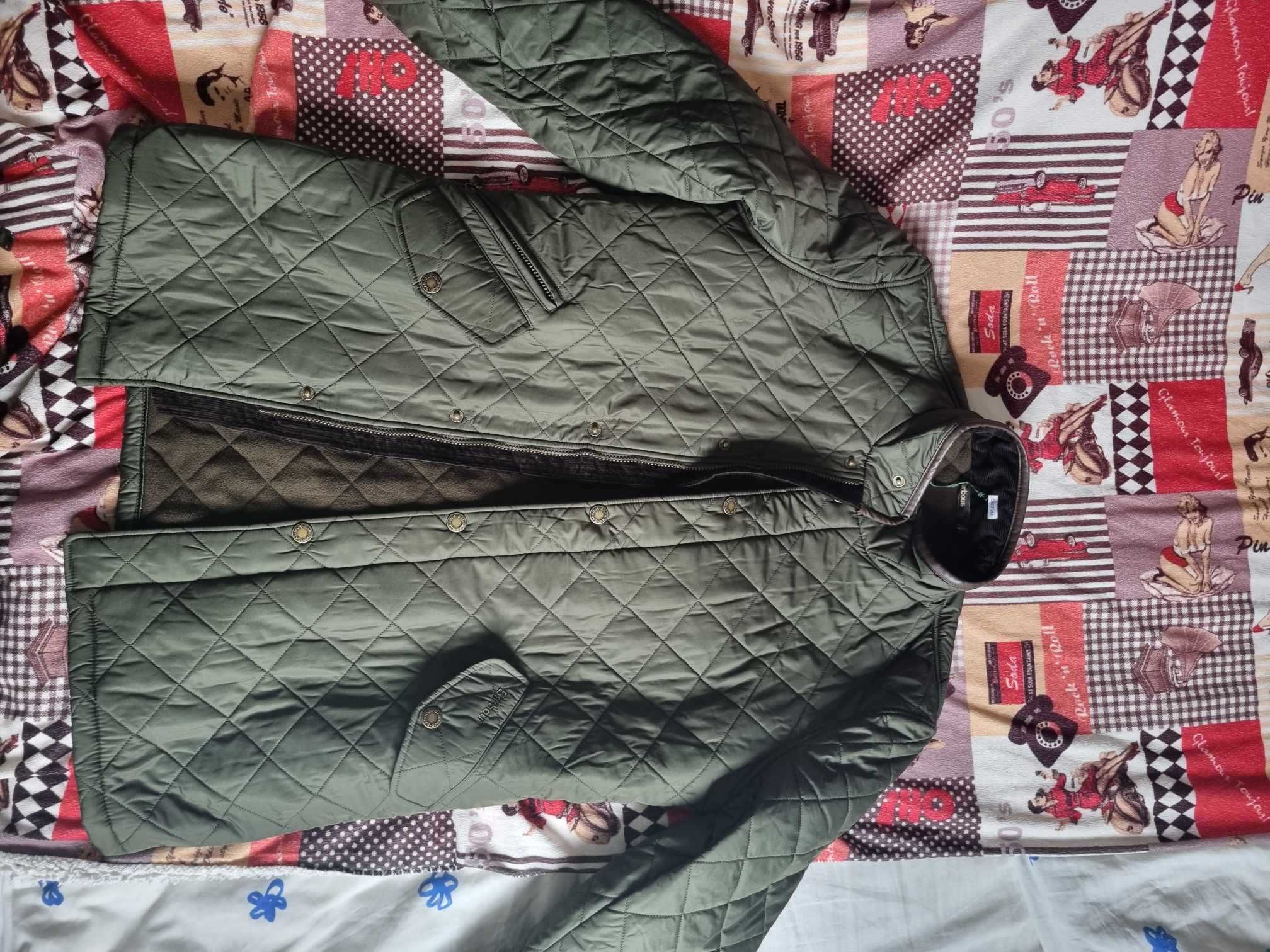 Nowa pikowana kurtka Barbour Long Powell  - rozmiar M/L