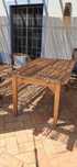 Mesa jardim extensível de madeira maciça
