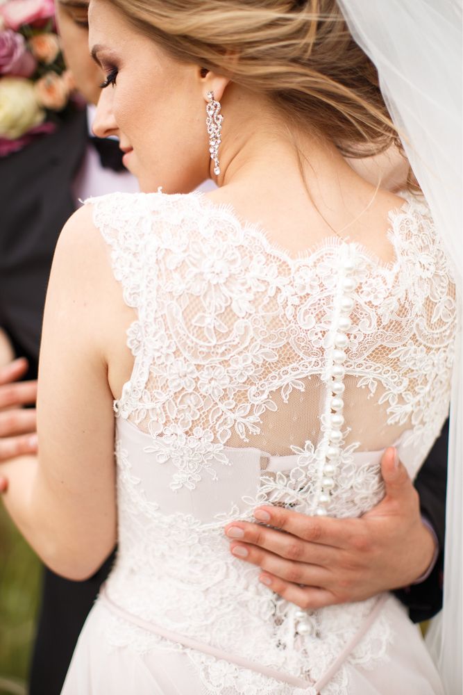 Пудровое свадебное платье/ пудрова весільна сукня