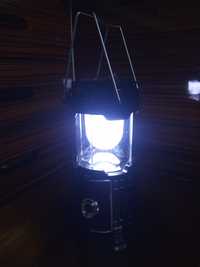 Продам кемпінговий(похідний) ліхтар, акумуляторний з сонячною панелью.