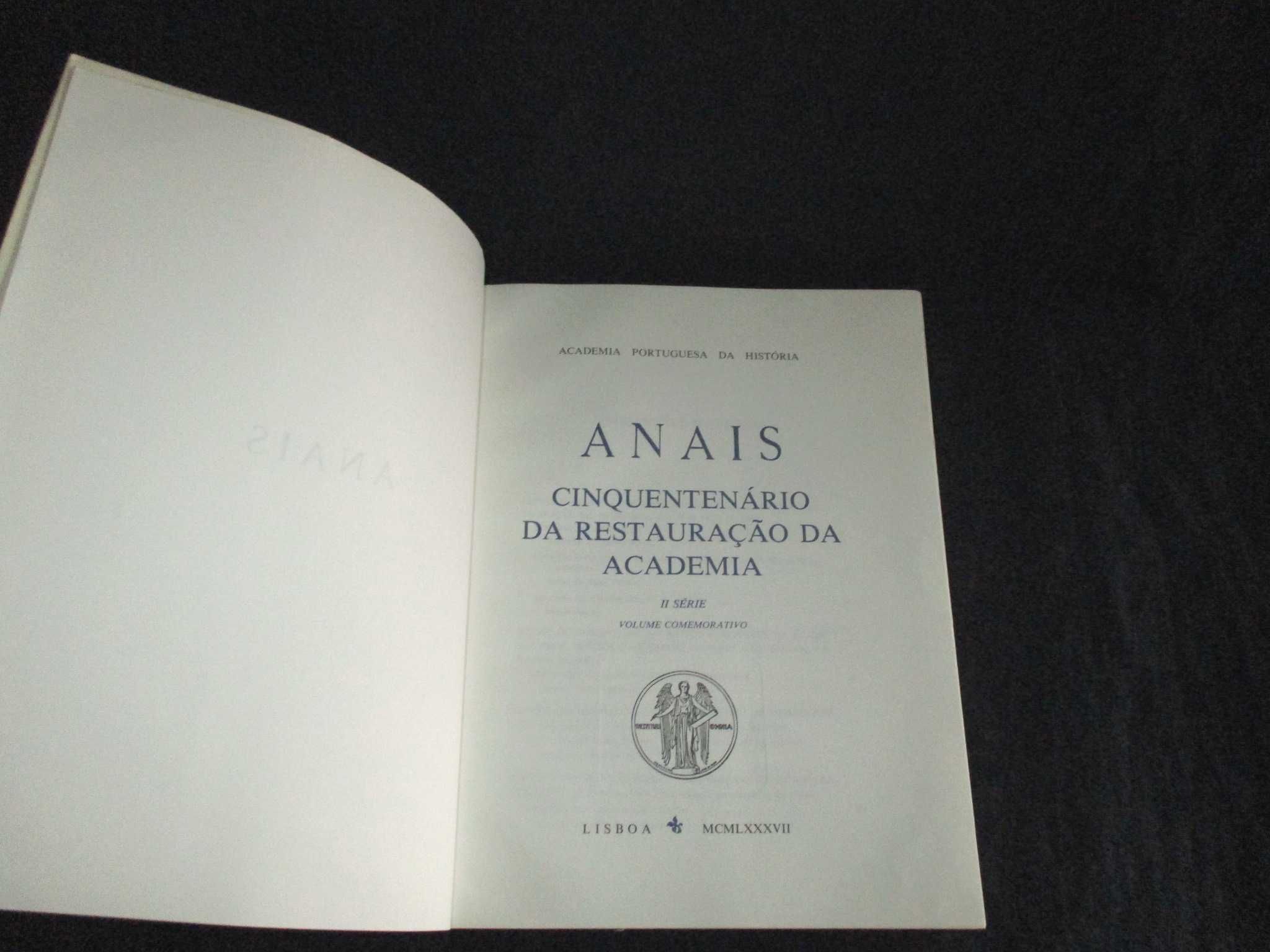 Livro Anais II Série Cinquentenário da Restauração da Academia