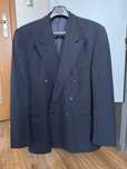 Granatowa marynarka wełniana oversize XL true vintage