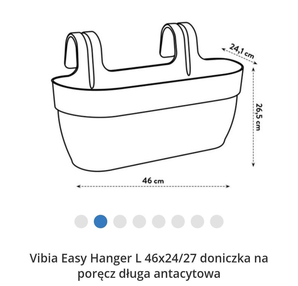 Vibia Easy Hanger L doniczka na poręcz