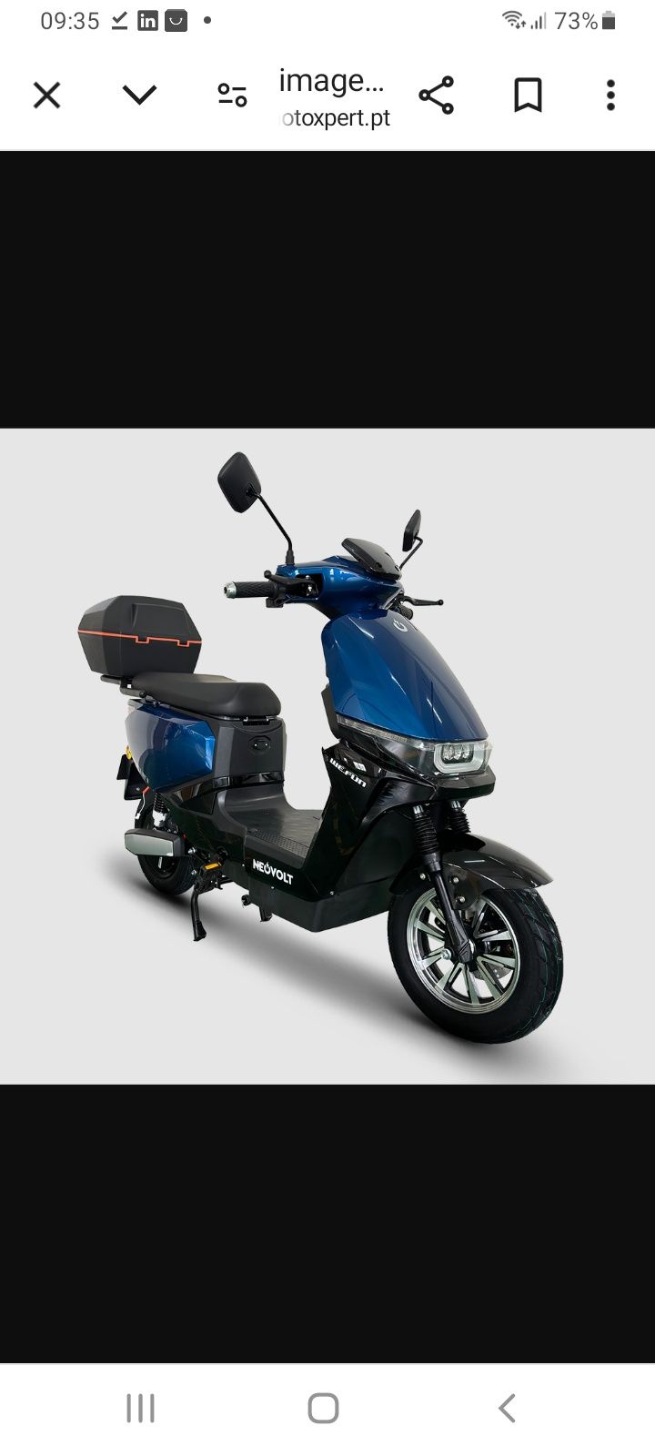 Scooter elétrica mota electrica neovot we fun