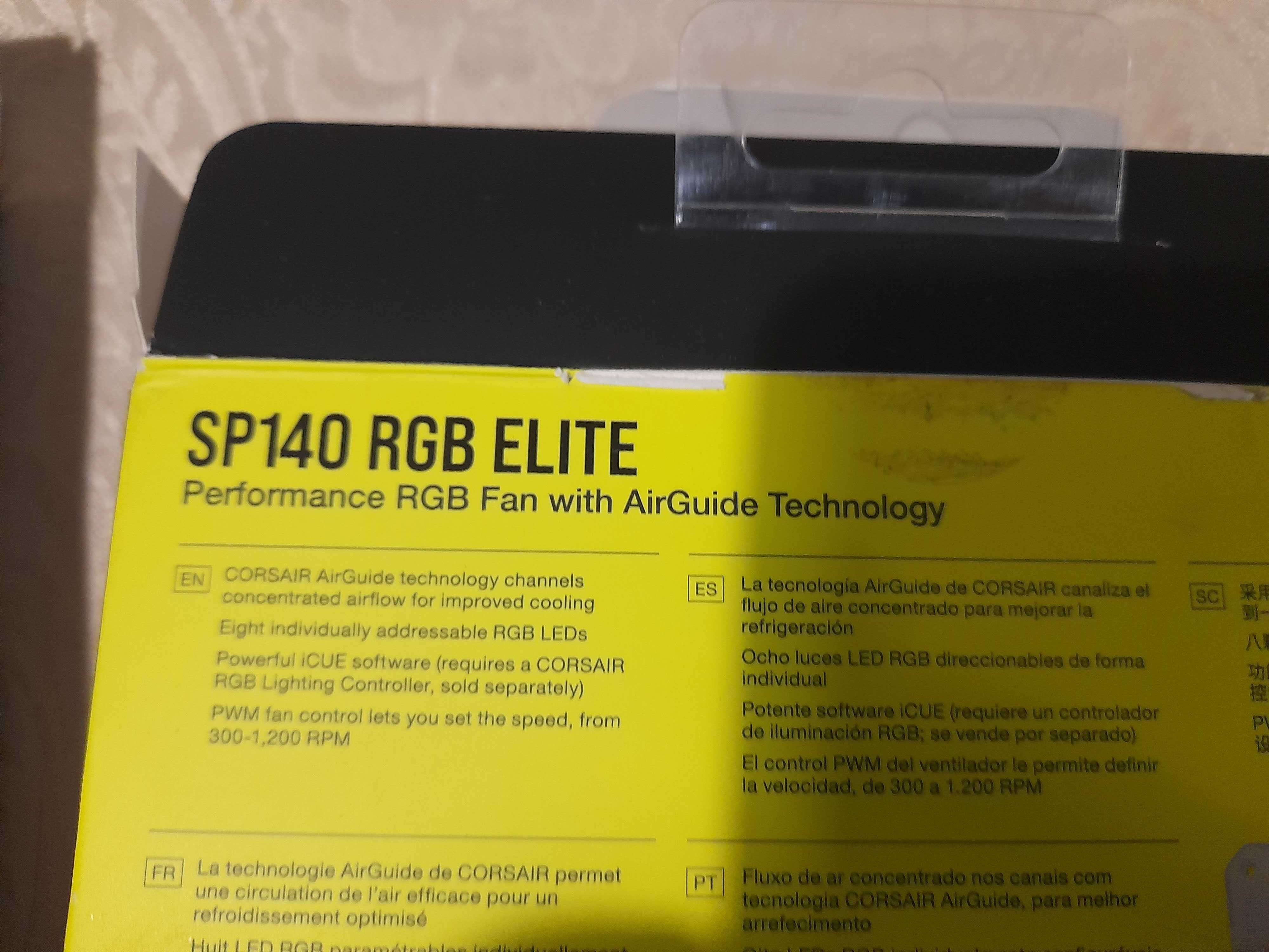 Corsair SP140 RGB ELITE Obudowa komputera Wentylator