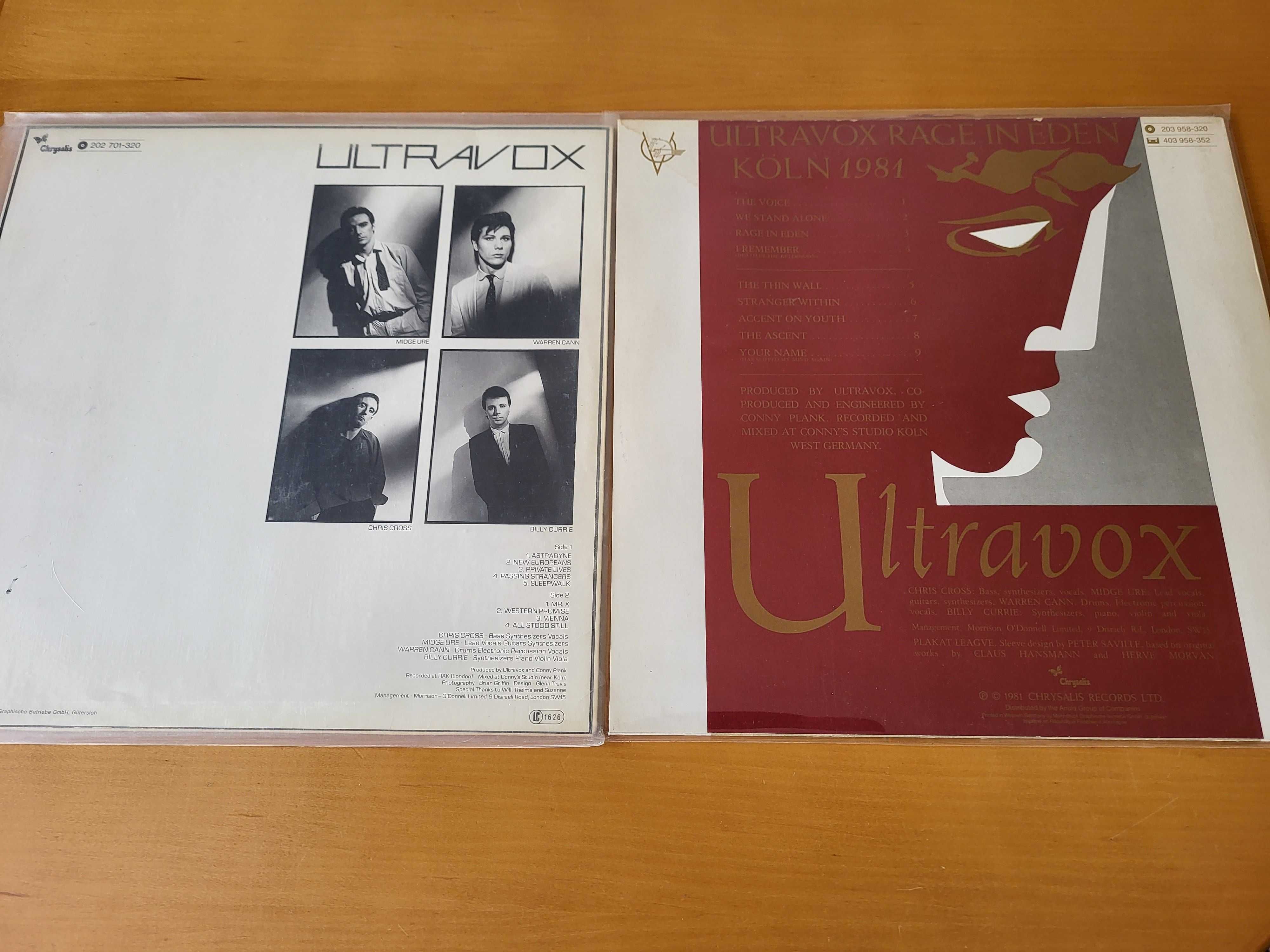 Płyty winylowe: ULTRAVOX - stare piękne wydania