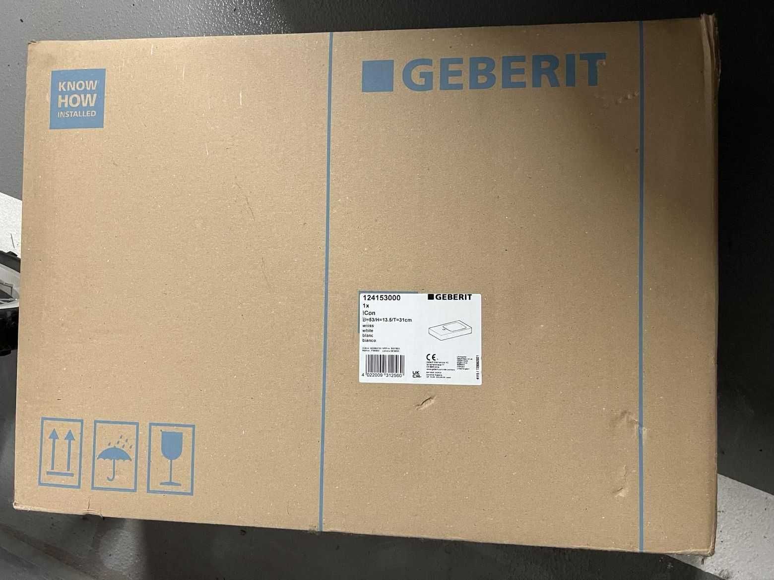 GEBERIT iCON XS Umywalka 53 cm biała 124153