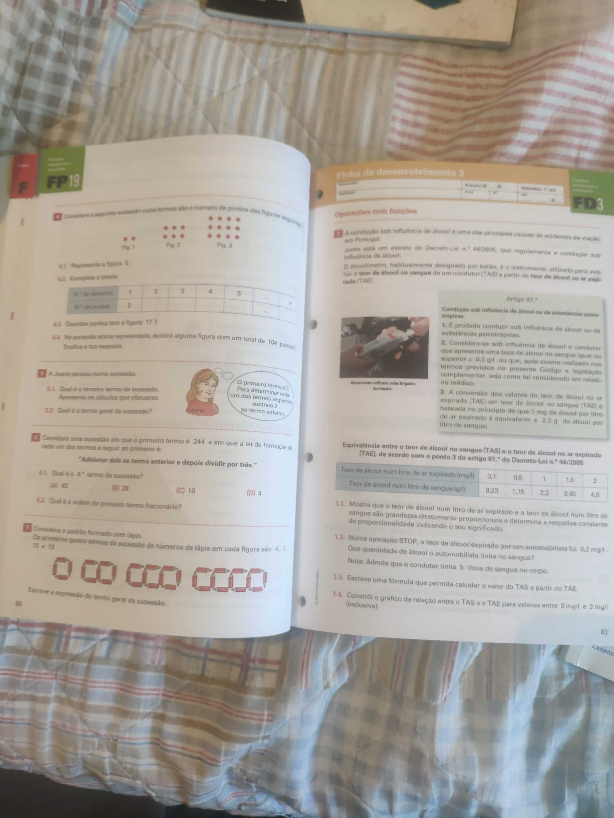 Matemática 7⁰ ano Caderno de Fichas - Porto Editora